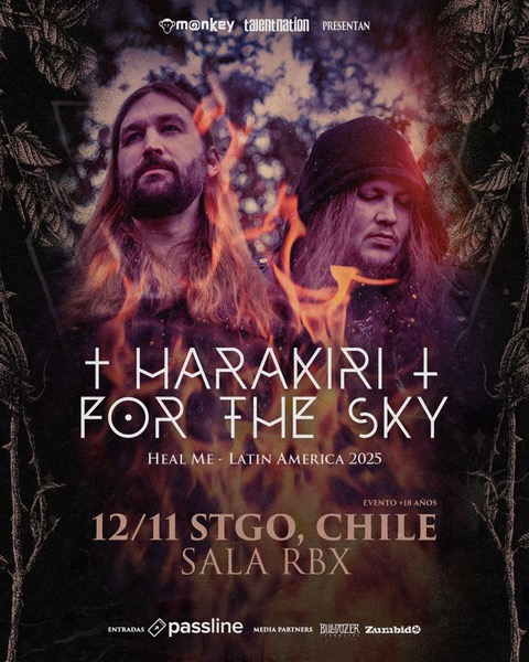 Harakiri for the Sky fija su regreso a Chile para el 12 de noviembre